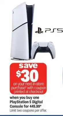 Meijer PlayStation 5 Digital Console offer