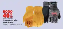 Meijer Boss or Caterpillar Work Gloves offer