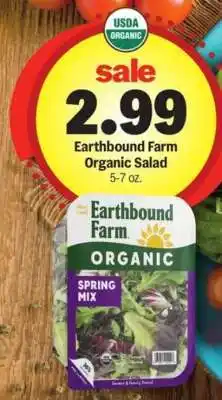 Meijer Earthbound Farm Organic Salad offer