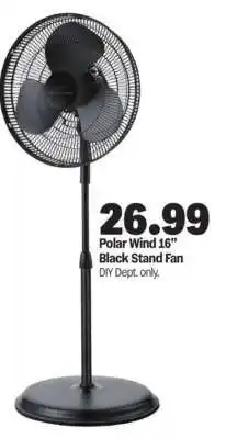 Meijer Polar Wind 16 Black Stand Fan offer