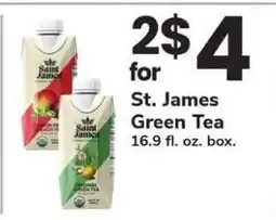 Safeway St. James Green Tea offer