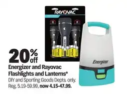 Meijer Energizer and Rayovac Flashlights and Lanterns offer