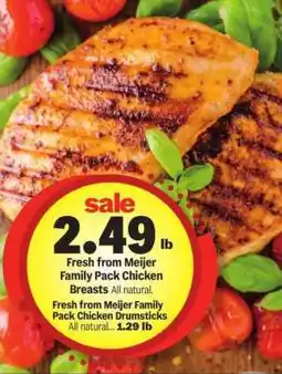 Meijer Fresh from Meijer Family Pack Chicken Breasts offer