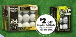 Meijer Recycled Golf Balls offer