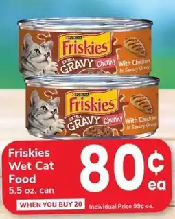 Safeway Friskies Wet Cat Food offer