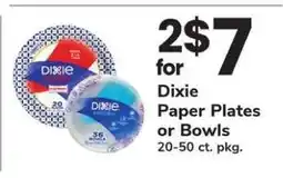 Safeway Dixie Paper Plates or Bowls offer