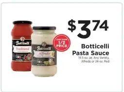 ShopRite Botticelli Pasta Sauce offer
