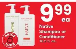 Safeway Native Shampoo or Conditioner offer