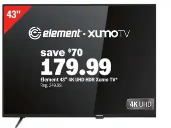 Meijer Element 43 4K UHD HDR Xumo TV offer