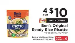 ShopRite Ben’s Original Ready Rice Risotto offer