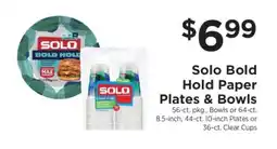 ShopRite Solo Bold Hold Paper Plates & Bowls offer