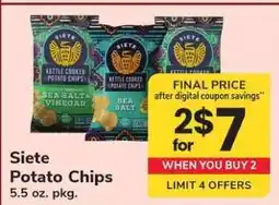 Safeway Siete Potato Chips offer