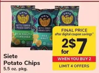 Safeway Siete Potato Chips offer