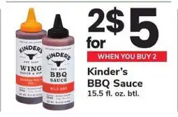 Safeway Kinder's BBQ Sauce offer