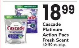 Safeway Cascade Platinum Action Pacs offer