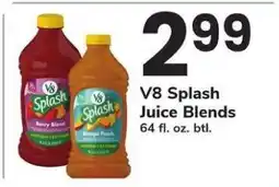Safeway V8 Splash Juice Blends offer