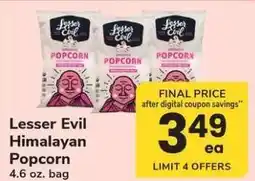 Safeway Lesser Evil Himalayan Popcorn offer