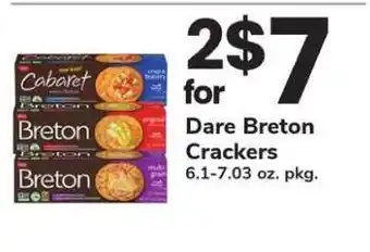 Safeway Dare Breton Crackers offer
