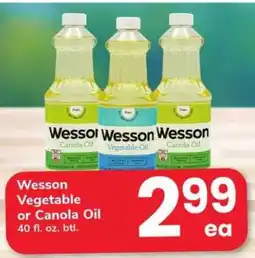 Safeway Wesson Vegetable or Canola Oil offer