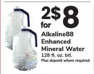 Safeway Alkaline88 Enhanced Mineral Water offer