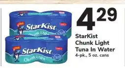 Safeway StarKist Chunk Light Tuna In Water offer