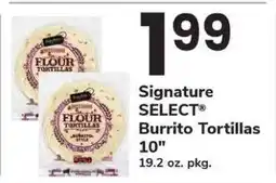 Safeway Signature Select Burrito Tortillas offer