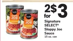 Safeway Signature SELECT Sloppy Joe Sauce offer