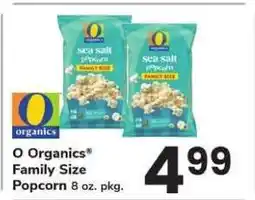 Safeway O Organics Family Size Popcorn offer