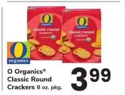 Safeway O Organics Classic Round Crackers offer
