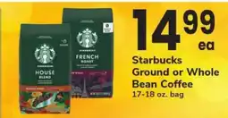 Safeway Starbucks Ground or Whole Bean Coffee offer