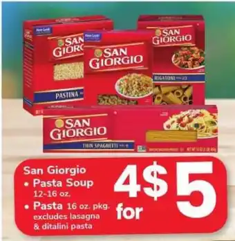 Safeway San Giorgio Pasta offer