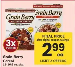 Safeway Grain Berry Cereal offer