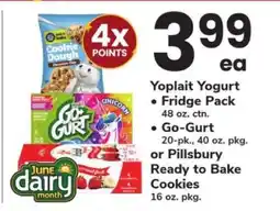 Safeway Yoplait Yogurt, Go-Gurt, or Pillsbury Cookies offer