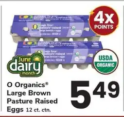 Safeway O Organics Large Brown Pasture Raised Eggs offer
