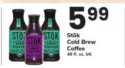 Safeway Stōk Cold Brew Coffee offer