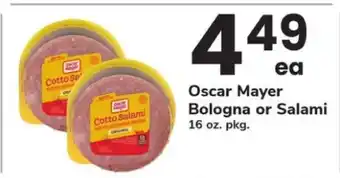 Safeway Oscar Mayer Bologna or Salami offer