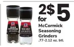 Safeway McCormick Seasoning Grinders offer