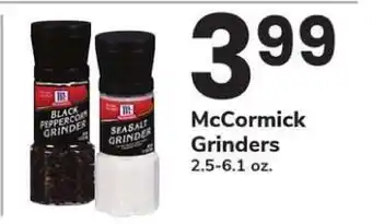 Safeway McCormick Grinders offer