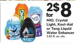 Safeway MiO, Crystal Light, Kool-Aid or Tang Liquid Water Enhancer offer