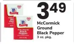 Safeway McCormick Ground Black Pepper offer