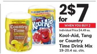 Safeway Kool-Aid, Tang or Country Time Drink Mix offer