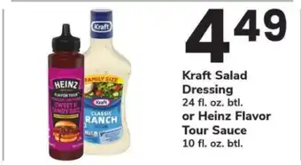 Safeway Kraft Salad Dressing or Heinz Flavor Tour Sauce offer