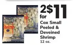 Safeway Cox Small Peeled & Deveined Shrimp offer