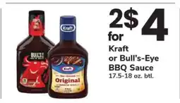 Safeway Kraft or Bull's-Eye BBQ Sauce offer