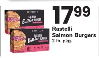 Safeway Rastelli Salmon Burgers offer