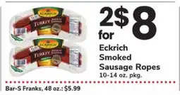 Safeway Eckrich Smoked Sausage Ropes offer