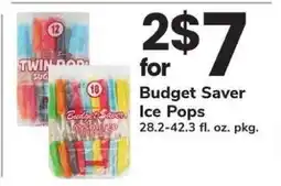 Safeway Budget Saver Ice Pops offer