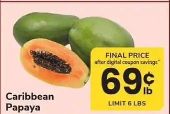 Safeway Caribbean Papaya offer