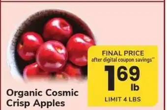 Safeway Organic Cosmic Crisp Apples offer
