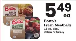 Safeway Botto's Fresh Meatballs offer
